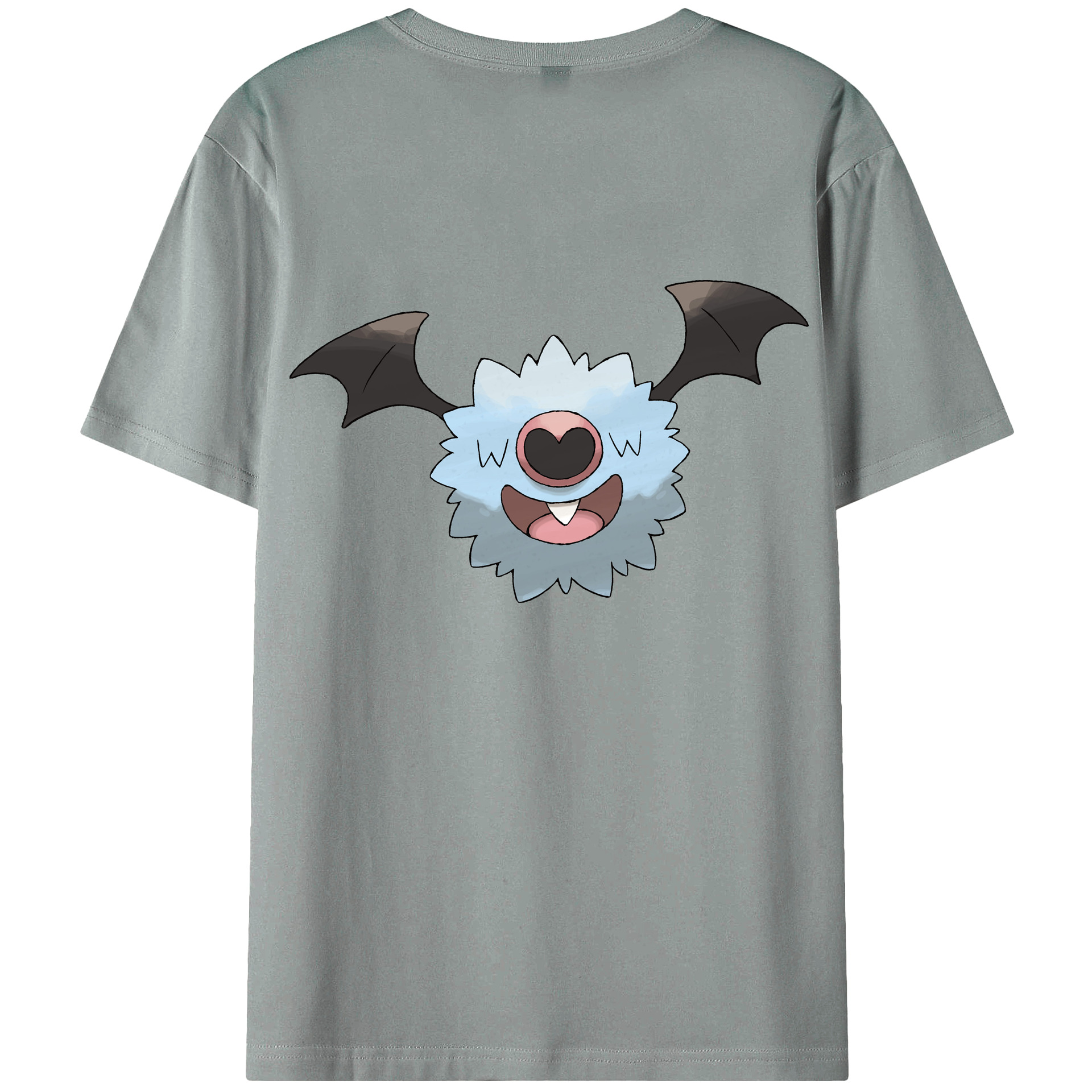 （画像用） ポケットモンスター Pokémon 綿100％ メンズ半袖Tシャツ（バックプリント） 通気性